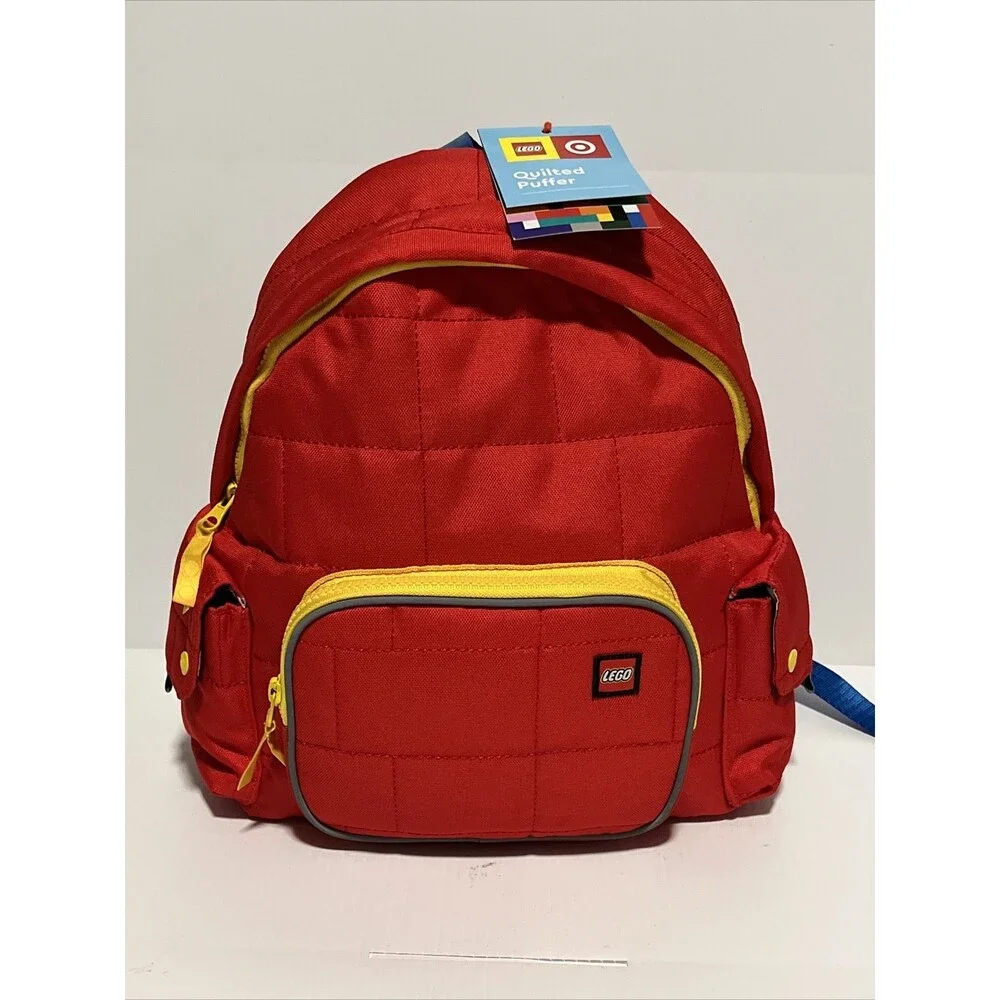 Lego Bag Backpack School Bookbag Quilted Puffer Limited Edition